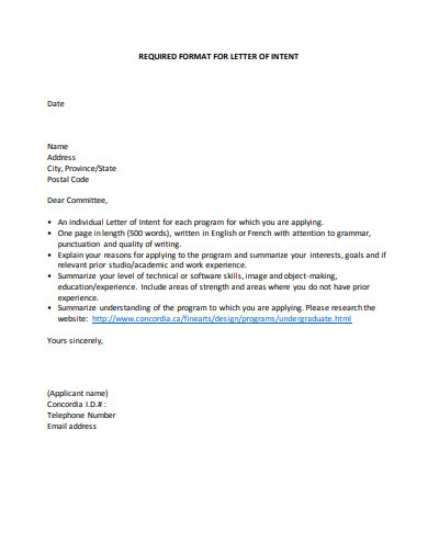 13+ Letter of Intent Templates in Google Docs | Word | Pages | PDF
