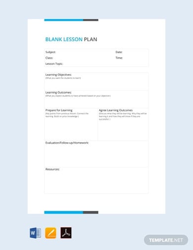 free blank lesson plan template1