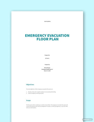 free emergency evacuation floor plan template