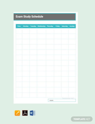 free-exam-study-schedule-template