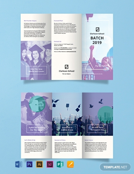 free graduation brochure template 440x570 1
