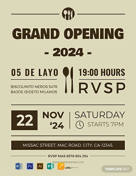 free grand opening flyer template 440x570 1