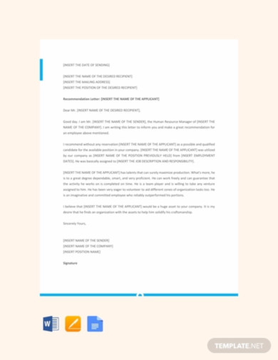 free-letter-template-of-recommendation-for-employee