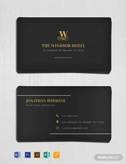 free minimal business card template