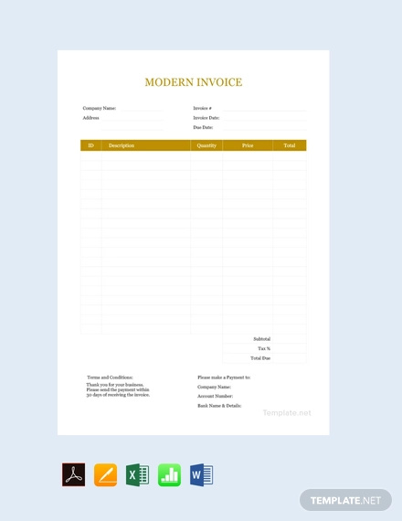 17+ Invoice Templates - Free Sample, Example, Format