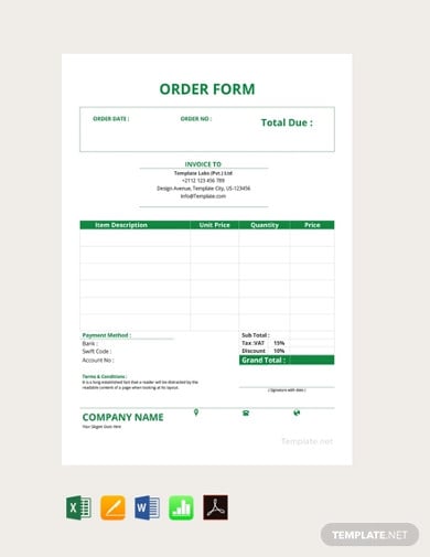 free-order-form-template