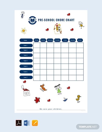 free-preschool-chore-chart-template