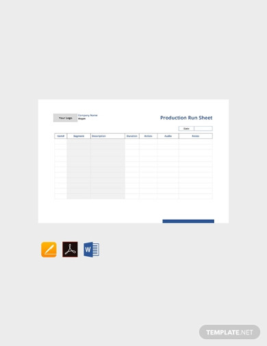 11+ Production Sheet Templates - Google Docs, Google Sheets, Excel ...