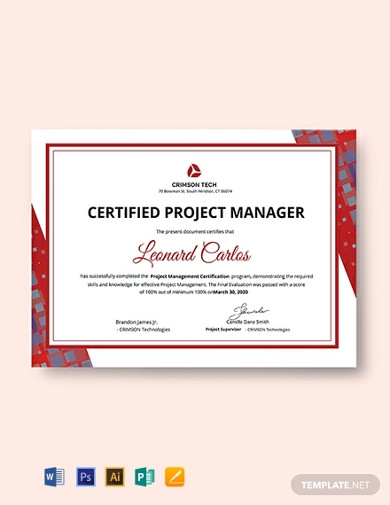 free-professional-project-management-certificate-template