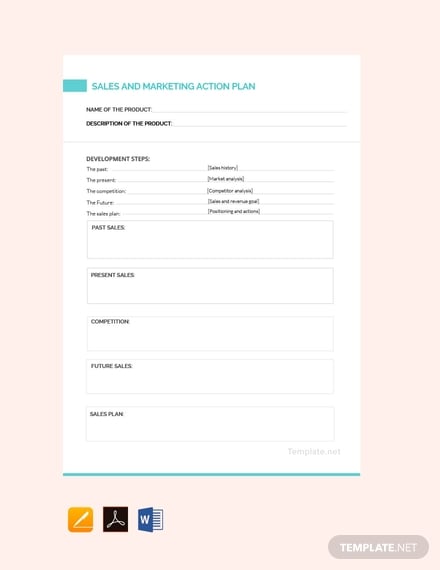free sales and marketing action plan template