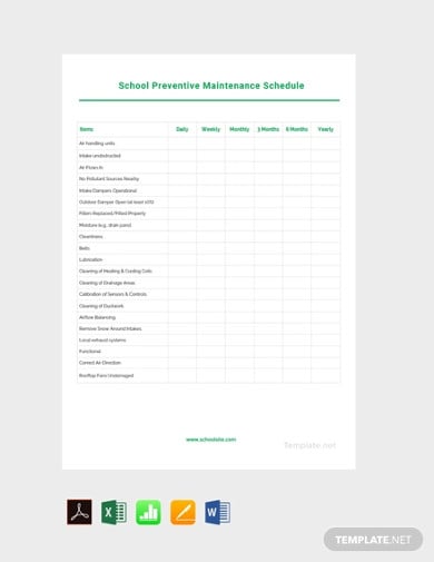 free-sample-preventive-maintenance-schedule-template