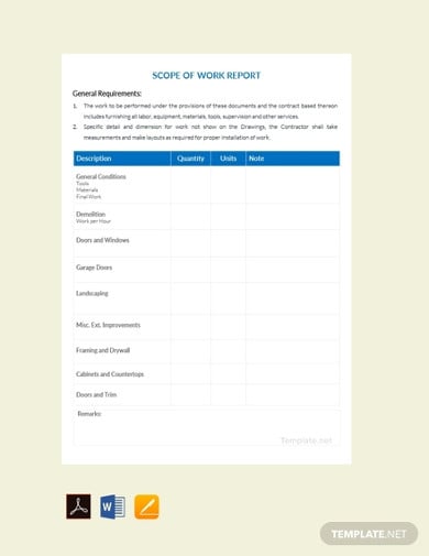 free-scope-of-work-report-template
