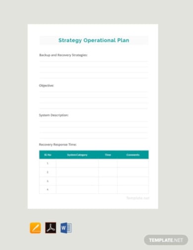 free simple operational plan template