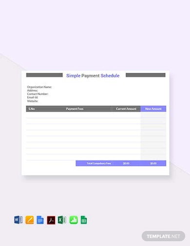 free-simple-payment-schedule-template