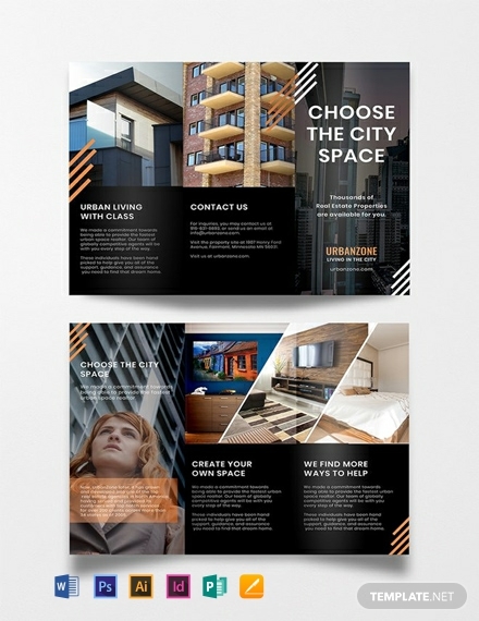 free urban real estate brochure template 440x570 11