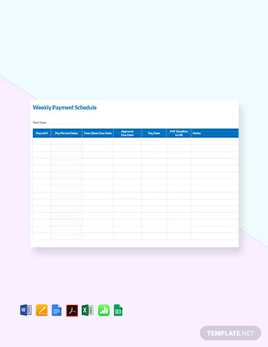 free-weekly-payment-schedule-template