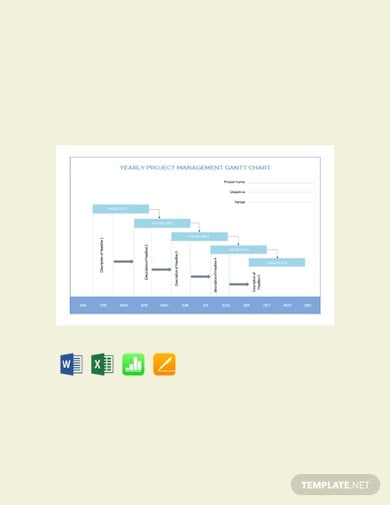 free yearly project management gantt chart templates
