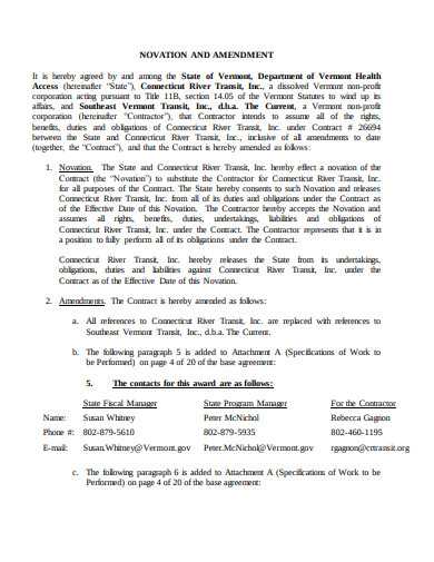 14+ Novation Agreement Templates - Google Docs, Word, Pages, PDF