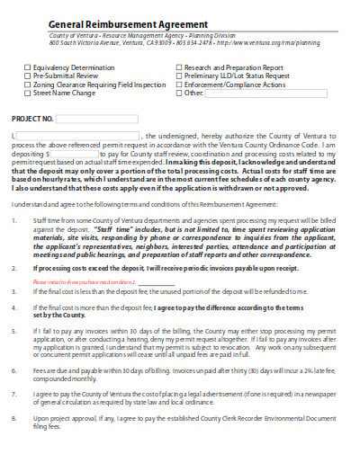 20 Reimbursement Agreement Templates Pdf 7802