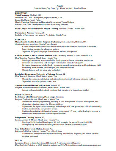 graduate-student-resume