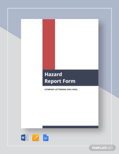 hazard report form template