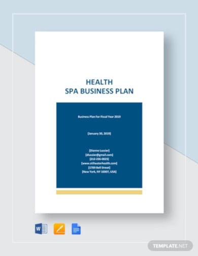 health-spa-business-plan-template