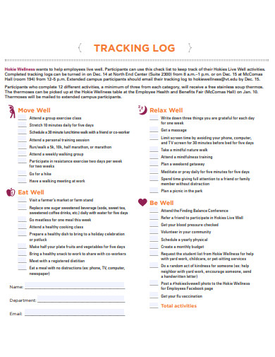 health-tracking-log