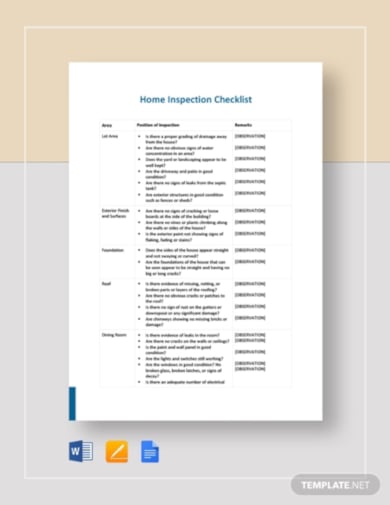 home-inspection-checklist-template
