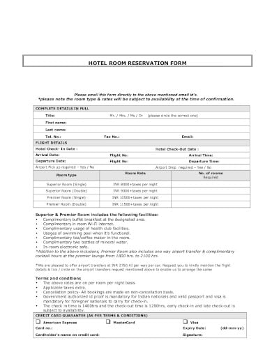 hotel-room-reservation-form-templates
