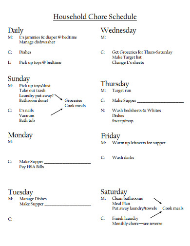 household-chores-schedule-template-