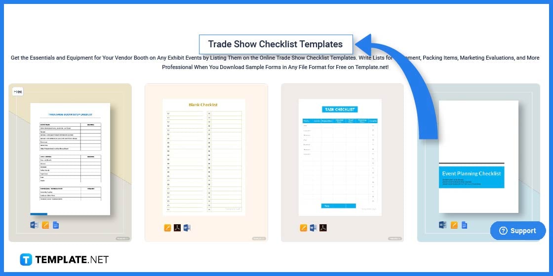 how to create a trade show checklist step