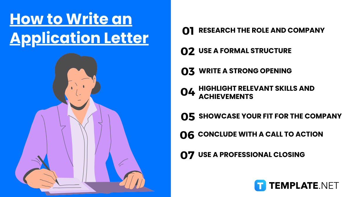 how to write an application letter