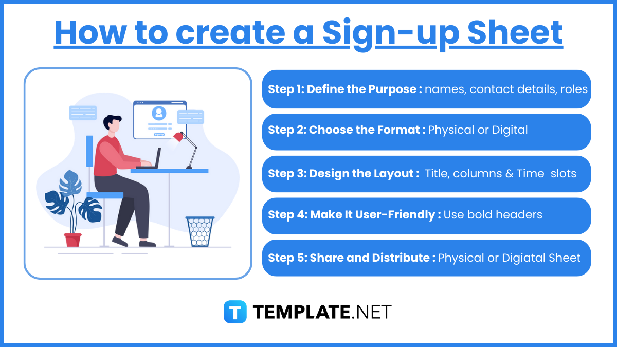 how to create a sign up sheet