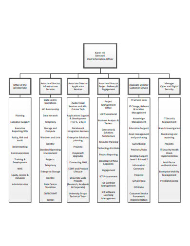 it functional organizational chart
