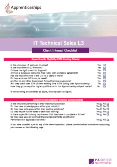 internal client checklist template