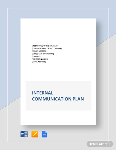 internal communication plan template