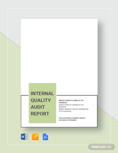 internal quality audit report template2