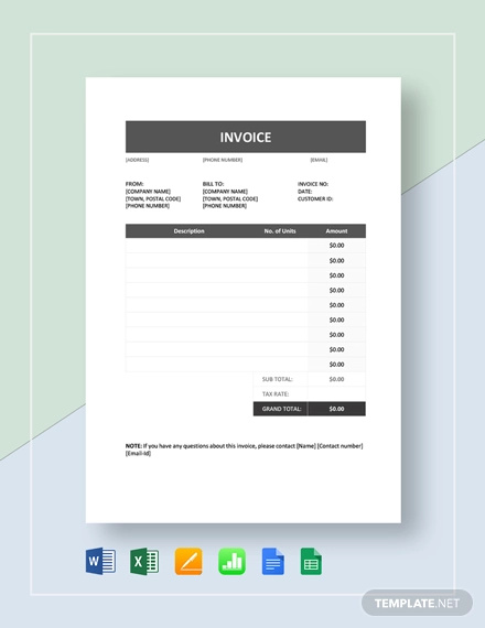 invoice template 13 free word pdf document downloads free premium templates