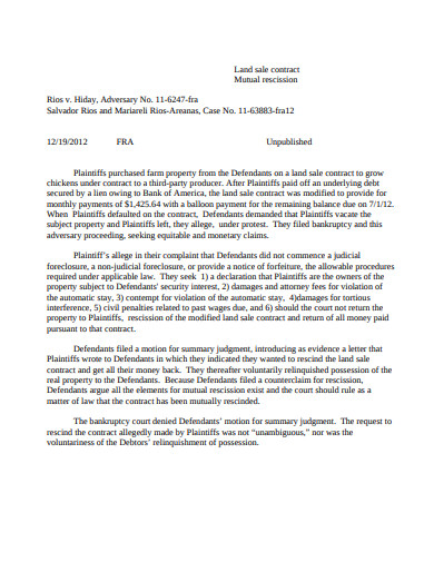 4 Rescission Contract Templates Google Docs Word Pages PDF Free Premium Templates