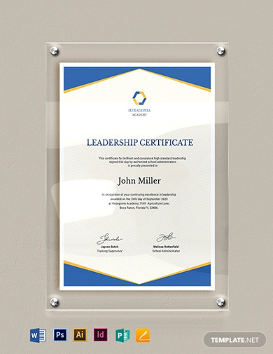 10+ Leadership Certificate Templates in Google Docs | Word | Pages | PDF