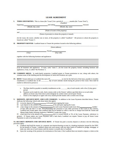 22+ Lease Agreement Templates in Google Docs | Word | Pages | PDF | XLS