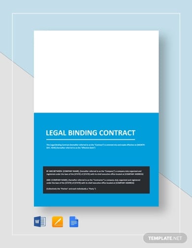 5+ Binding Contract Templates - Google Docs, Word, Pages, PDF | Free