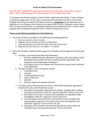 letter of intent template in pdf