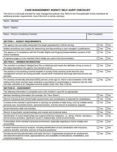 12+ Management Audit Checklist Templates - Google Docs, Word, Pages, PDF