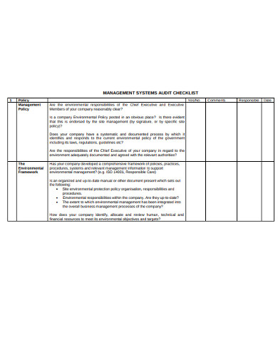 management-system-audit-checklist-sample