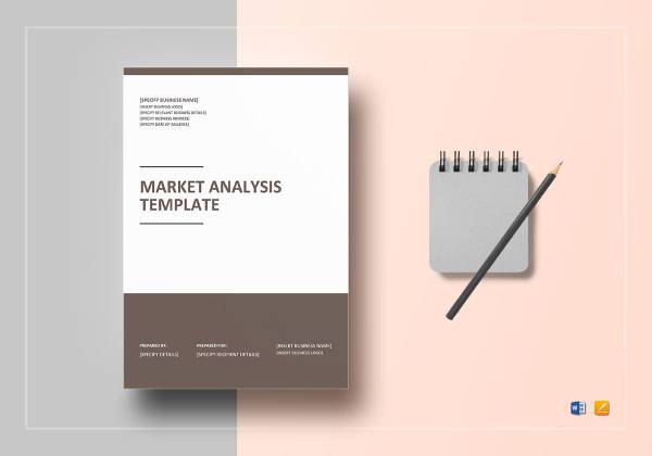 market analysis template mockup