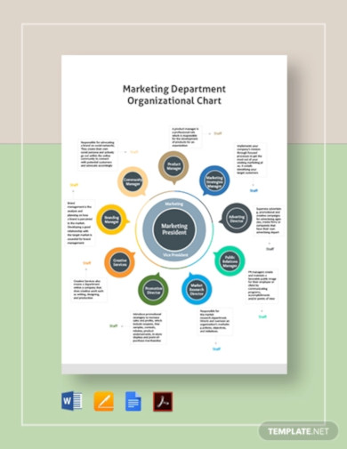 marketing department organizational chart template