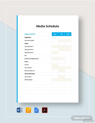 media-schedule-template