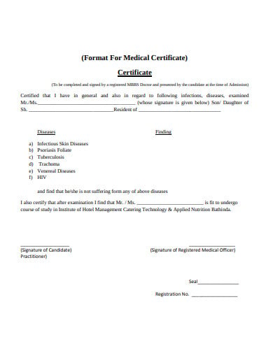 medical-course-certificate