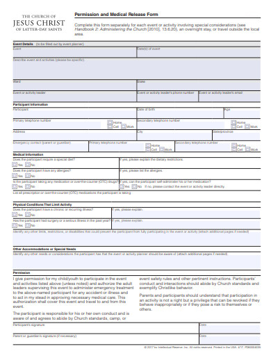 FREE 19+ Release Form Templates in Google Docs | MS Word | Pages | PDF